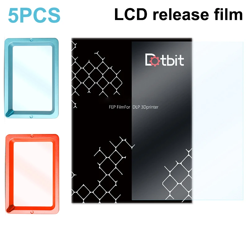 

5 Pcs Fep Film Accessories 0.15-0.2mm Durable For 3d Printer Lcd Filaments Light Curing 3d Printer Accessories Release Film
