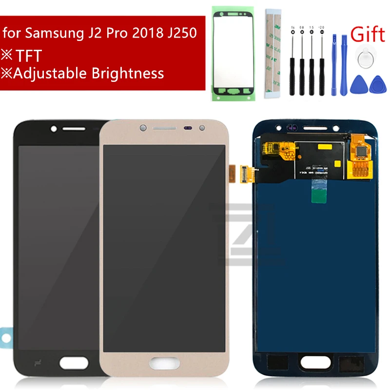 Для samsung Galaxy J2 Pro lcd дисплей J250 j250m SM-J250 кодирующий преобразователь сенсорного экрана в сборе j250f lcd запасные части