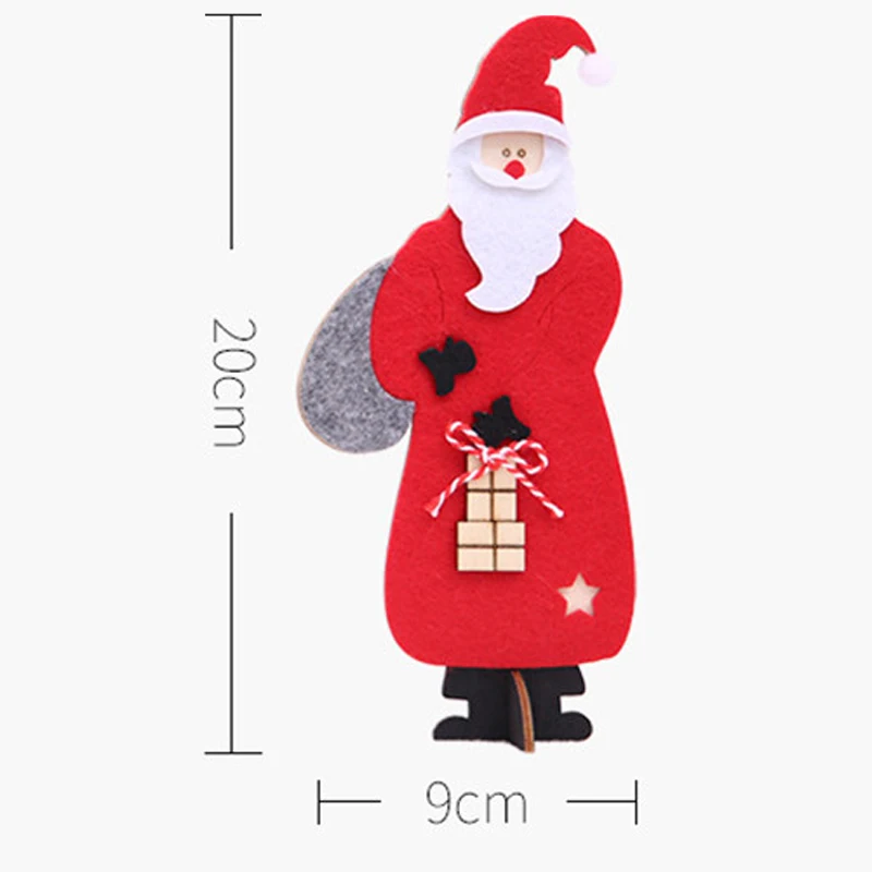 Собирать деревянные узоры с Санта Клаусом рождественские украшения для дома