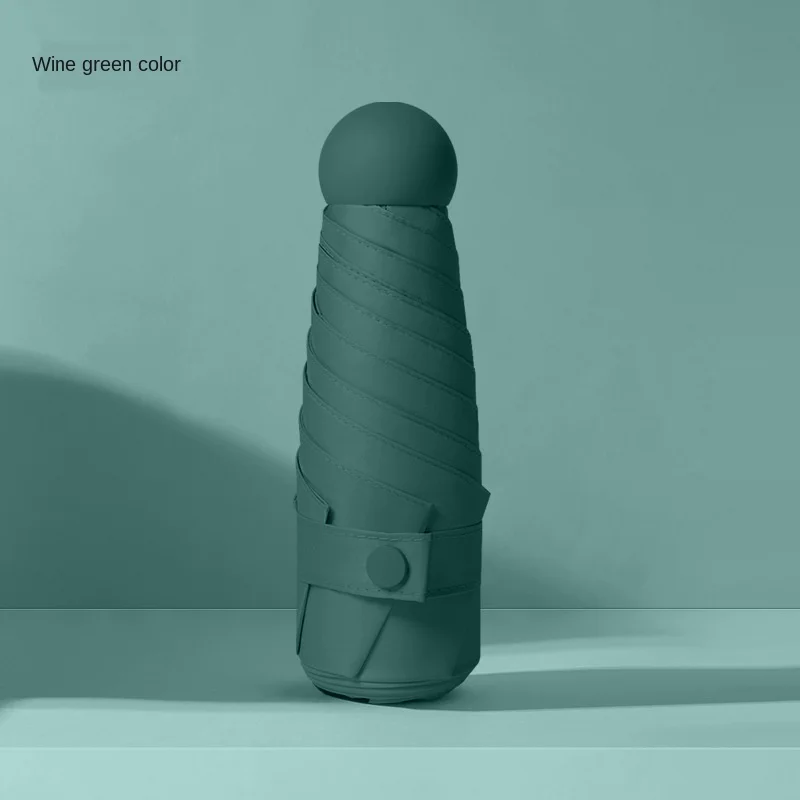 

Five folding umbrella sunshade sunscreen anti-ultraviolet umbrella sunny rain dual-use folding portable umbrella strong umbrella