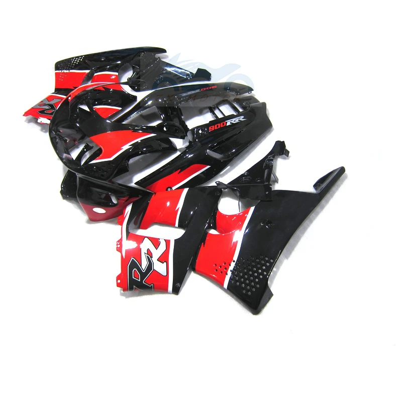 

Free Custom Motorcycle parts Fairing kits for Honda CBR900RR CBR893RR 1996 1997 black red fairings set CBR 893 RR 96 97 VC76