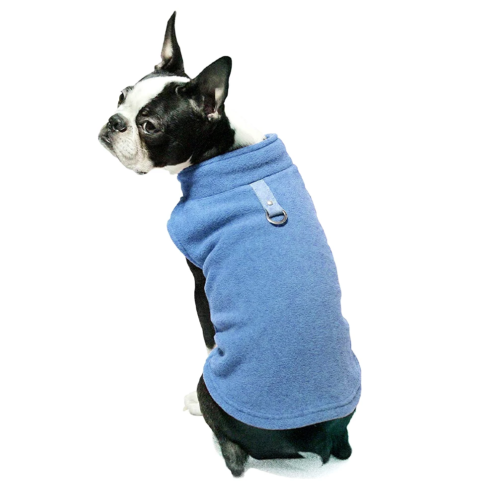 

Dog Fleece Vest Warm Pullover Dog Jacket Comfortable Winter Dog Sweater With Leash Ring For Small Dogs Indoor And Outdoor