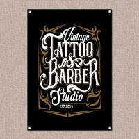 tattoo barber studio vintage tin sign metal sign metal poster metal decor metal painting wall sticker wall sign wall decor