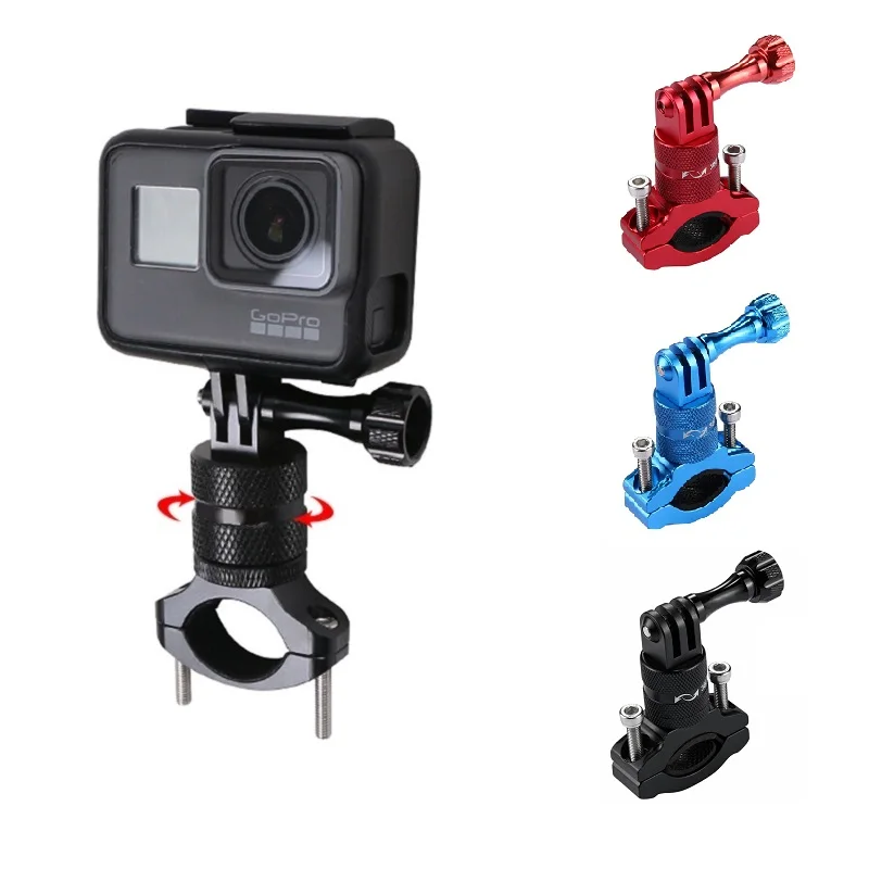 

Bicycle Motorcycle Handlebar Holder 360° Degree Metal Bike Mount for GoPro Hero 8 7 6 5 Yi 4K Sjcam Osmo Action Camera