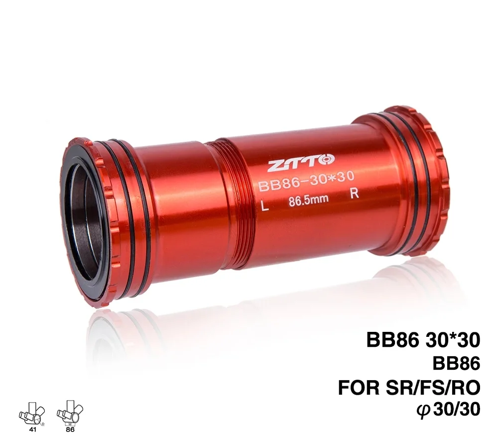 

BB86 BB92 30mm Press Fit Bottom Brackets 4 Bearings for Road Bike Mountain Frame 92mm 86mm Shell Use 30 Crankset Chainset