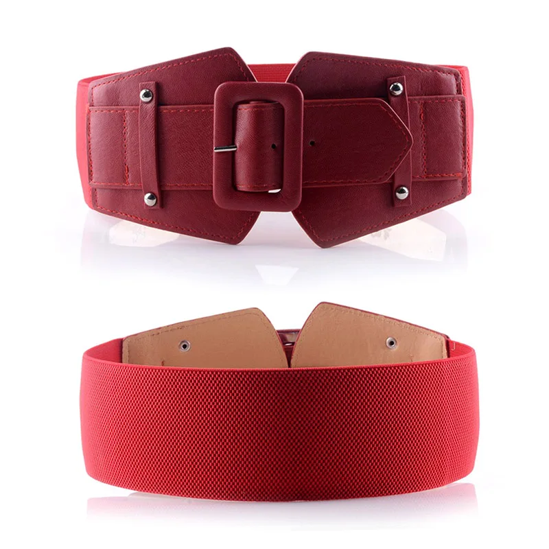 Женский винтажный ремень из искусственной кожи креативный эластичный