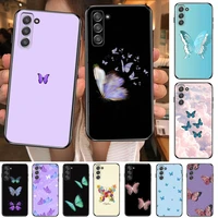 beautiful butterfly pattern phone cover hull for samsung galaxy s6 s7 s8 s9 s10e s20 s21 s5 s30 plus s20 fe 5g lite ultra edge