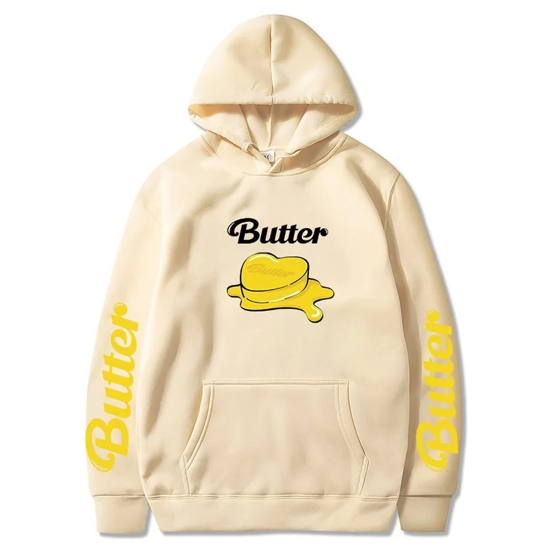 

2021 New Bangtan Boys New Song Butter Hoodie Men's and Women's Hoodie Plus Fleece Sweater 042