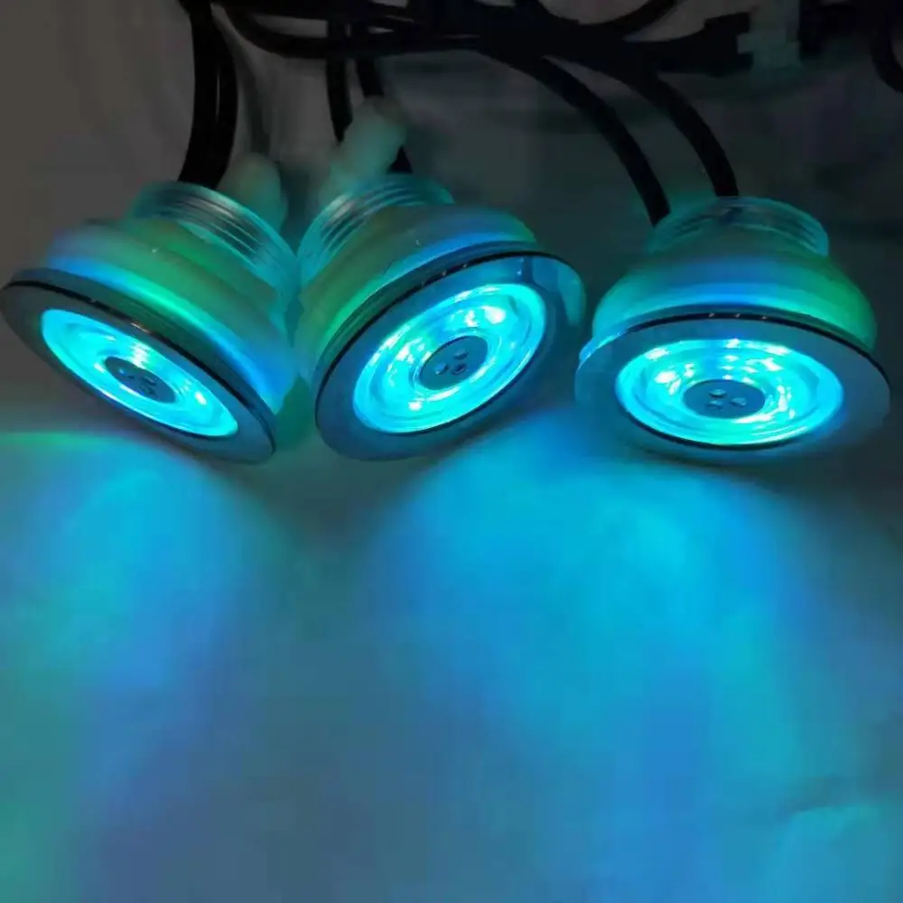 3 шт. утопленный водонепроницаемый RGB светодиодный подводный массаж