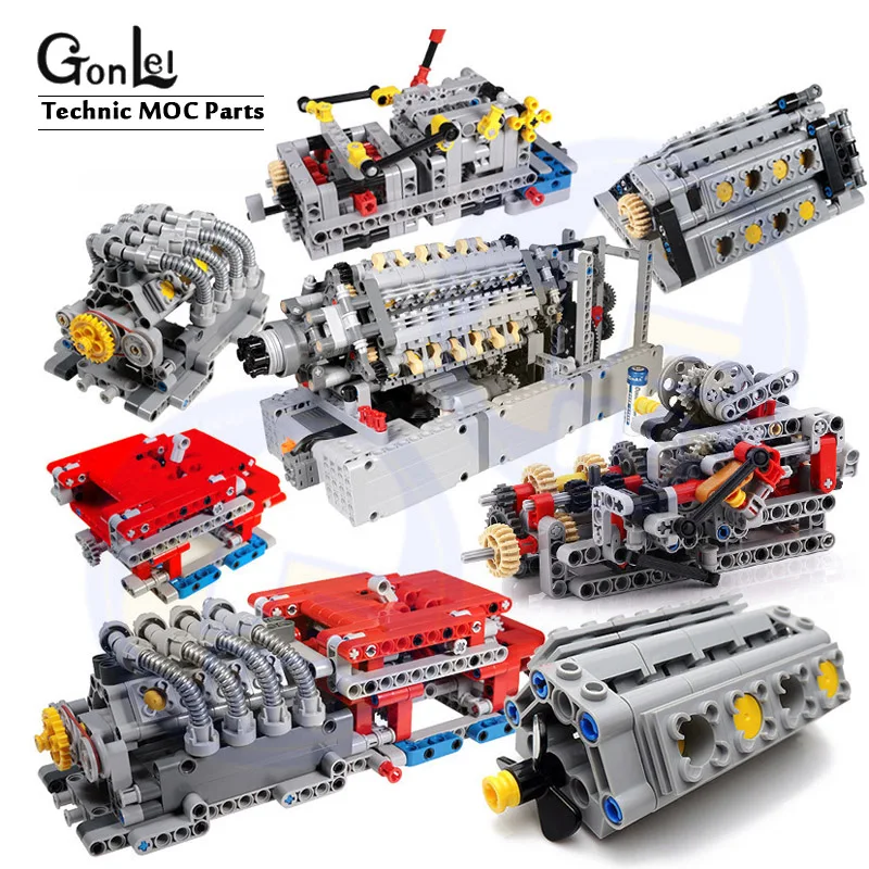 1 Набор MOC TECHNIC 8 скоростная последовательная редукция развивающие строительные