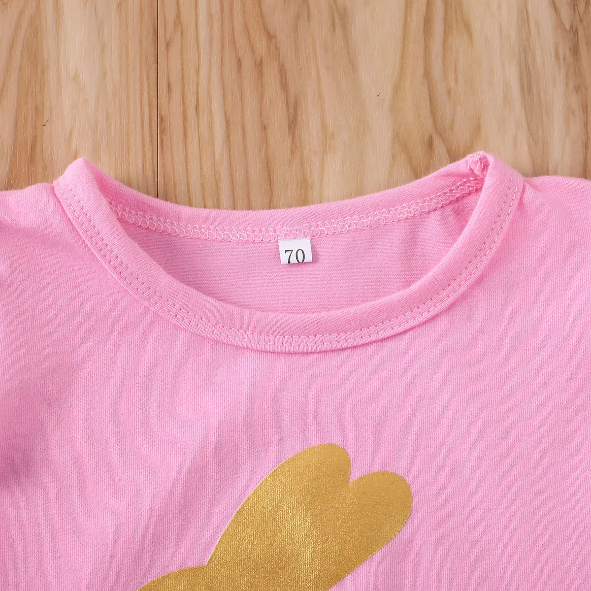 2pcs Toddler Kids Baby Girls Clothes Sets 0-3Y Rabbit Print Ruffles Sleeve T-shirt Tops+Short Pants Summer Outfits | Мать и ребенок
