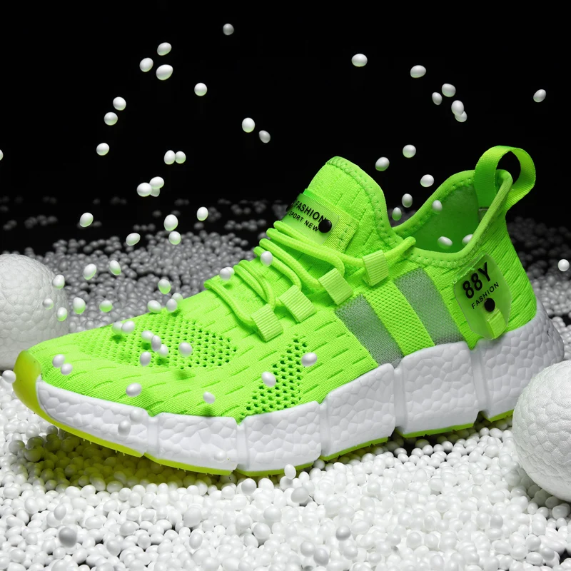 

Sneakers Shoes for Men Lightweight Breathable Running Walking Male Footwear Soft Sole Lace-up Scarpe Uomo