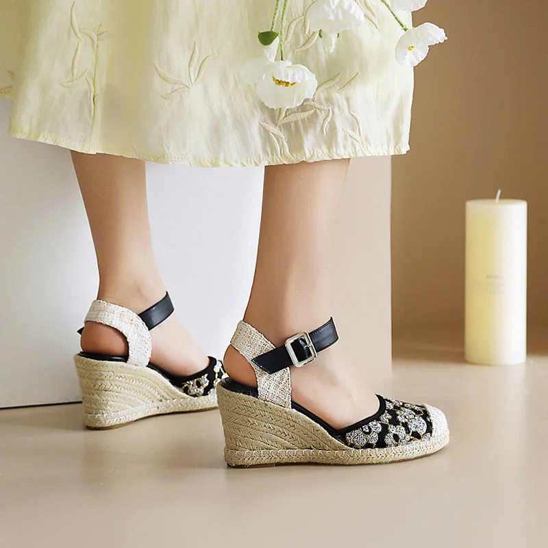 Phoentin дизайнерская женская обувь с вышивкой из сетки большого размера на каблуках