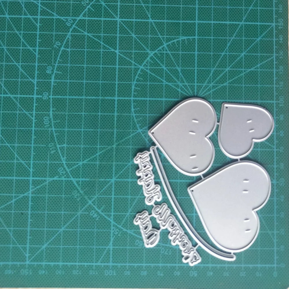 Сердце любовь ремесло металла резки Письма украшения трафарет для DIY