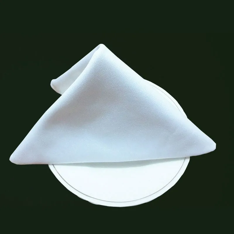 Отель хлопок и Полиэстеровая салфетка ткань рта чистый белый украшение дома