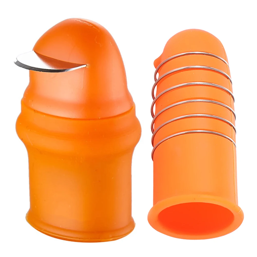 

Silicone Thumb Knife Protective Nails Cutter Garden Picking Plant Separator Cutting Vegetable Harvesting Knife Garden Gloves