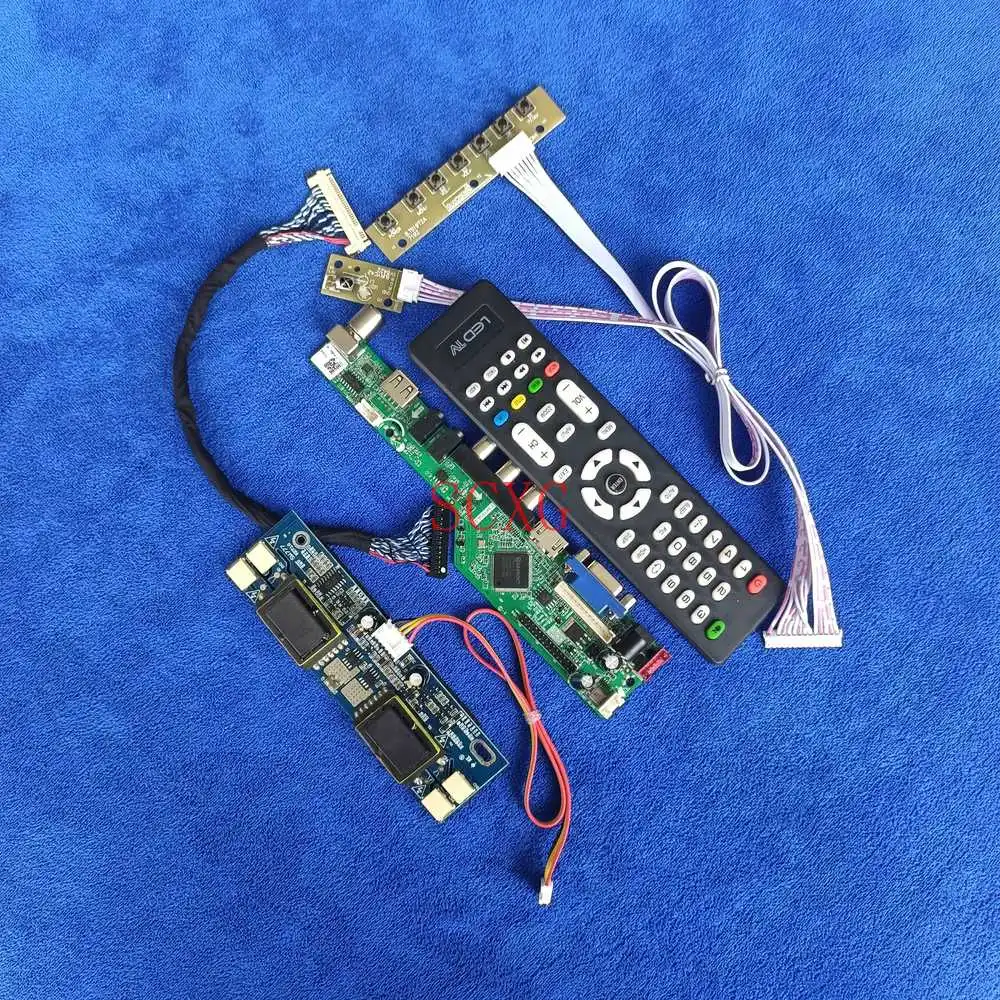 

4-CCFL 1280*1024 Screen drive card Analog Kit AV VGA USB HDMI-compatible Fit MTT170E1LG11/SVA170SX01TB/TX43D15VC0CAD 30 Pin LVDS