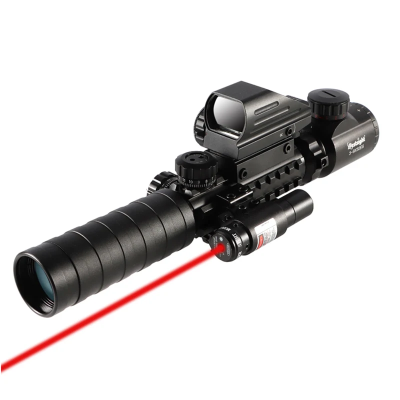 3 9x32 прицел с подсветкой дальномер голографическая сетка для винтовки 4 сетки 20 мм