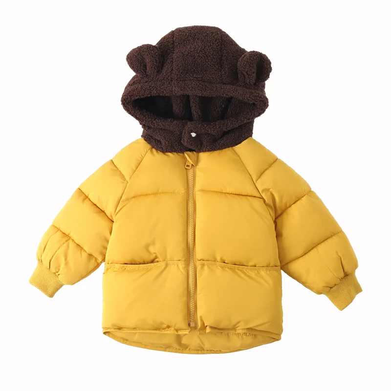 

Children's Jacket Boy Winter Hooded Parka Girls Waterproof Snowsuit Kids Down Cotton Coats Child Outerwear TZ532