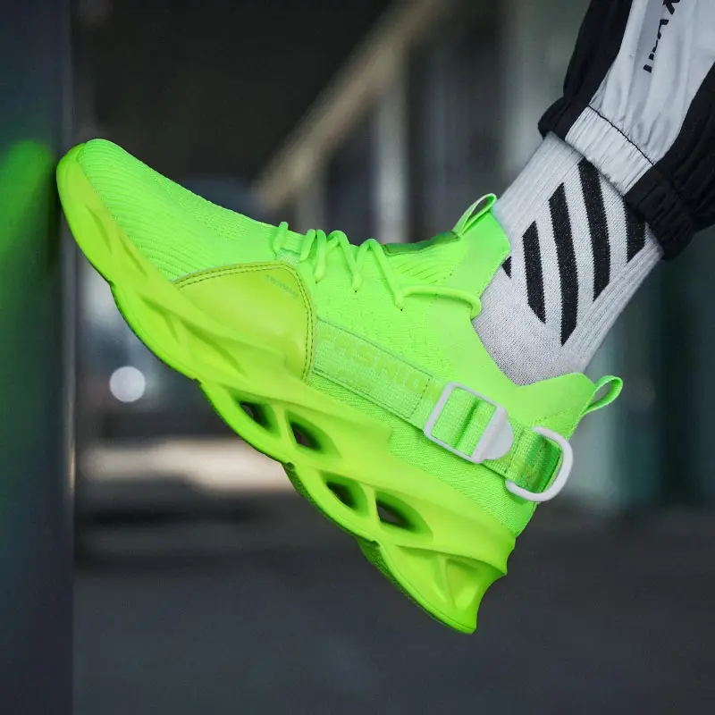 Размера плюс летняя дышащая Мужская обувь спортивные мужские носки сникерсы 2020