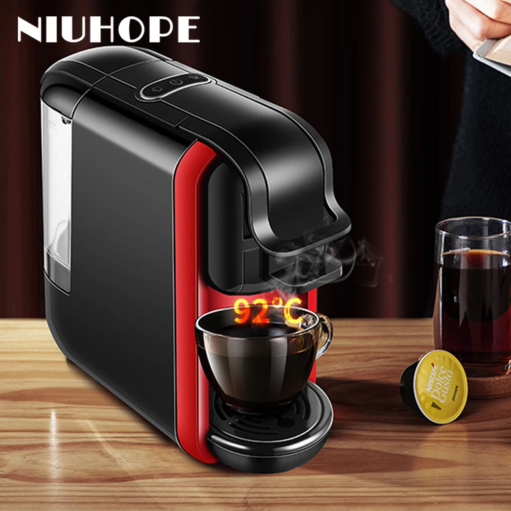 

Кофемашина NIUHOPE, 19 бар, 3 в 1 и 4 в 1, несколько капсул, эспрессо, кафе, зеркальная кофеварка, молочный и эспрессо, порошок