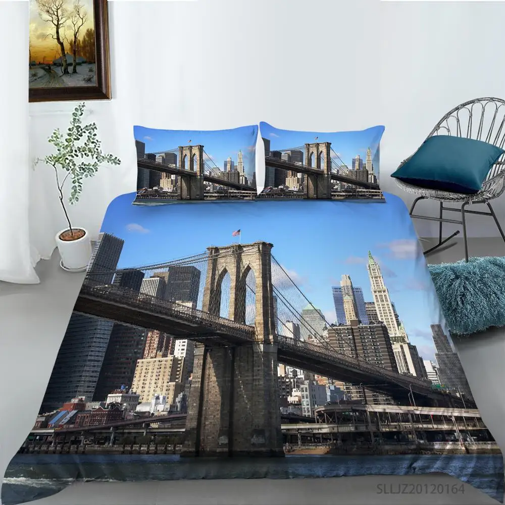 Offerte Set Di Biancheria Da Letto Con Stampa 3D Torre Di Parigi Set Copripiumino Personalizzato/King/AU Set Copripiumino/copripiumino Biancheria Da Letto Tessili Per La Casa