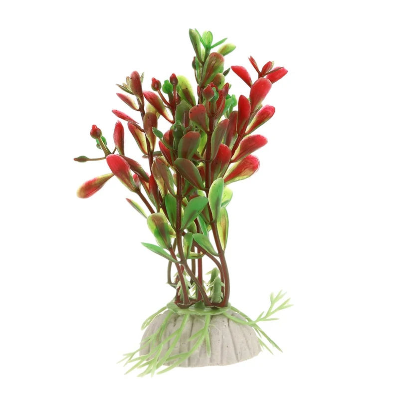 10 х смешанных искусственных аквариумных аквариумов с водным растением