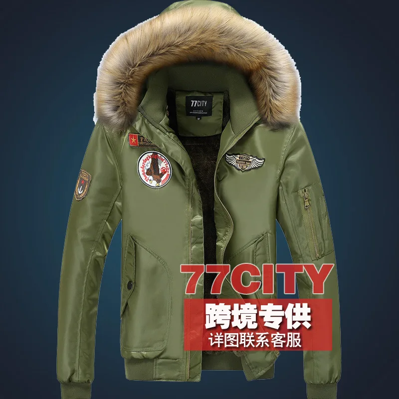 

Plus Size 5xl Coat Cross-border Supply Padded Winter Coat Military Tide Cap Size Autumn Winter Jacket Biker Men Mens Clothes
