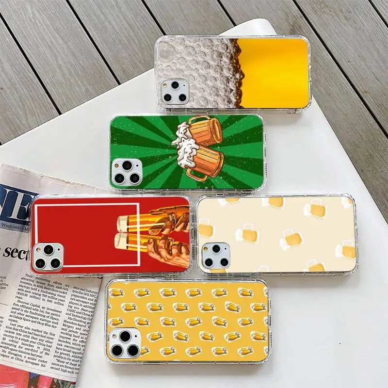 

World Beers Alcohol Summer Bubble Phone Case Phone Case For iPhone 6 7 8 Plus 11 12 ProMax X XR XS Max SE Soft cover