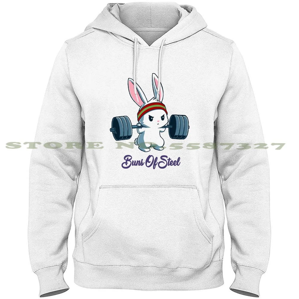 

Buns Of Steel Fitness Rabbit Bunny Lover Gym Workout Long Sleeve Hoodie Sweatshirt Bunny Lover Rabbit Workout Cardio Gym Trendy