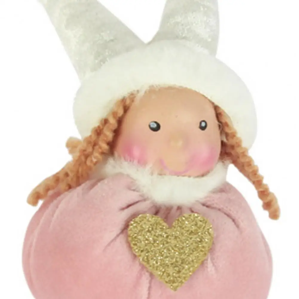 

2022 New Year Hanging Christmas Doll Toys For Decoration White And Pink Hanging Pendant For Christmas Decoration Xmas Tree