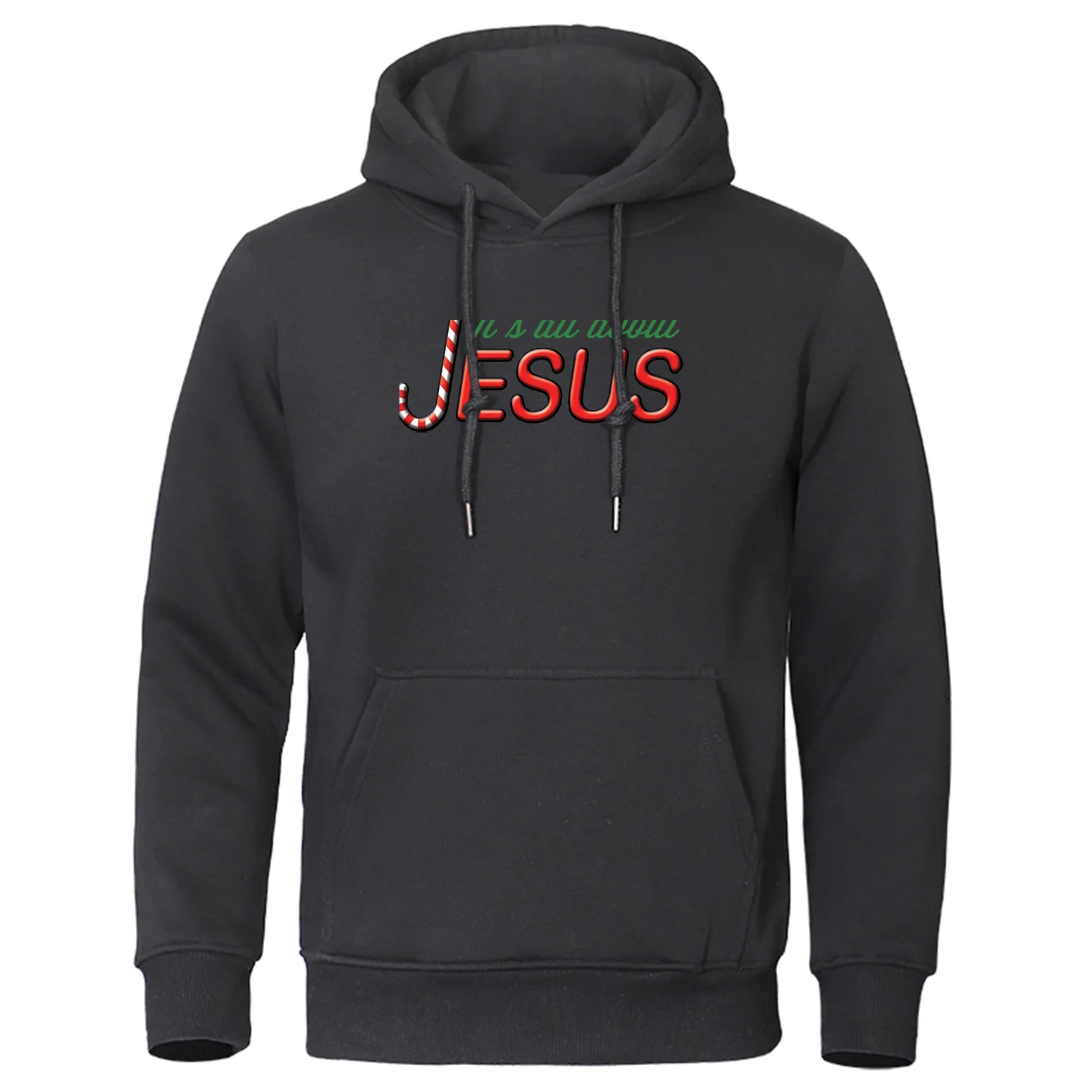 

Autumn Hoodies Male It's all about Jesus letter Print Hoodie Sweatshirts Men Brand Clothing High Quality Pullovers Streetwear