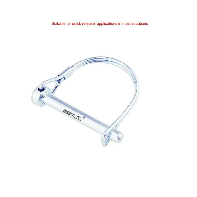 

2x Spring Steel D Pin Bayonet Truck Security Circular Lock Pin For Car RV Trailer Boat Yacht Car Style Blue And White Galvanized