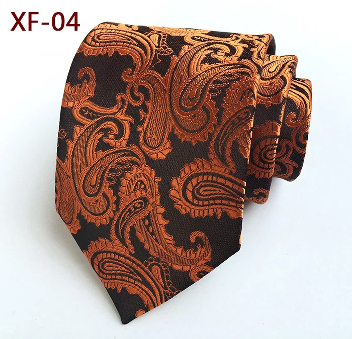 

Sitonjwly 8.5cm Polyester Jacquard Neckties for Men's Tie Skinny Paisley Floral Neckties Suit Wedding Slim Necktie Custom Logo