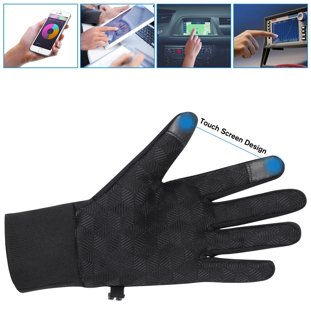 Зимние мужские теплые перчатки WATERFLY для катания на лыжах и мотоциклах поддержка