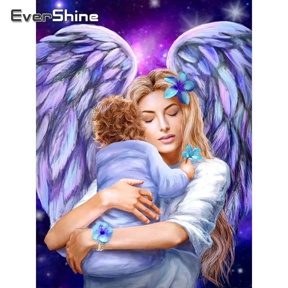 

EverShine алмазная живопись, полная картина, квадратный портрет, фотография ребенка 5D стразы, мозаика, декор стен