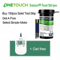 onetouch select test strips glucometer kit free a blood sugar glucose meter lancet needles medical diabetes glucometro