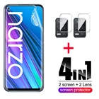 Гидрогелевая пленка 4 в 1 с полным покрытием для OPPO Realme 8 V13 Narzo 30, защитная пленка для экрана, стекло для объектива камеры на opo realme8 realmev13