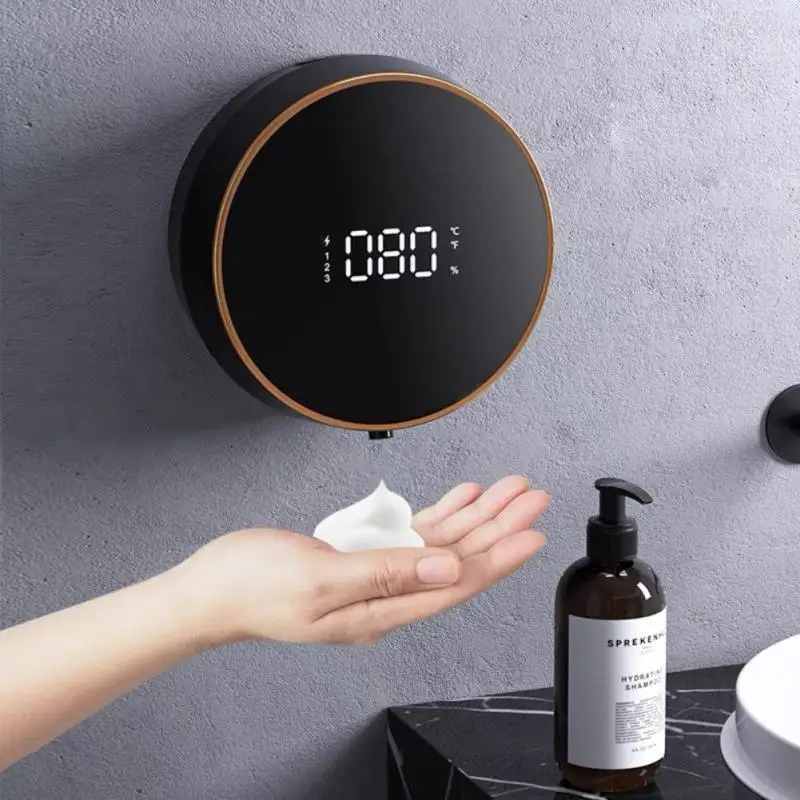 

Smart Infrared Foam Soap Dispensers Automatic Washing Hand Machine Wall-mounted Bathroom Sterilizer With Temperature Detector