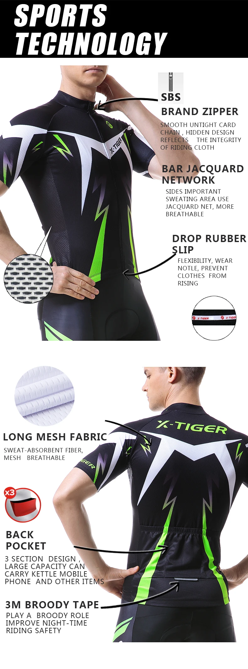 X-Tiger Pro майки для велоспорта Ropa Ciclismo Одежда для горного велосипеда быстросохнущая Мужская одежда для гонок МТБ спортивная одежда