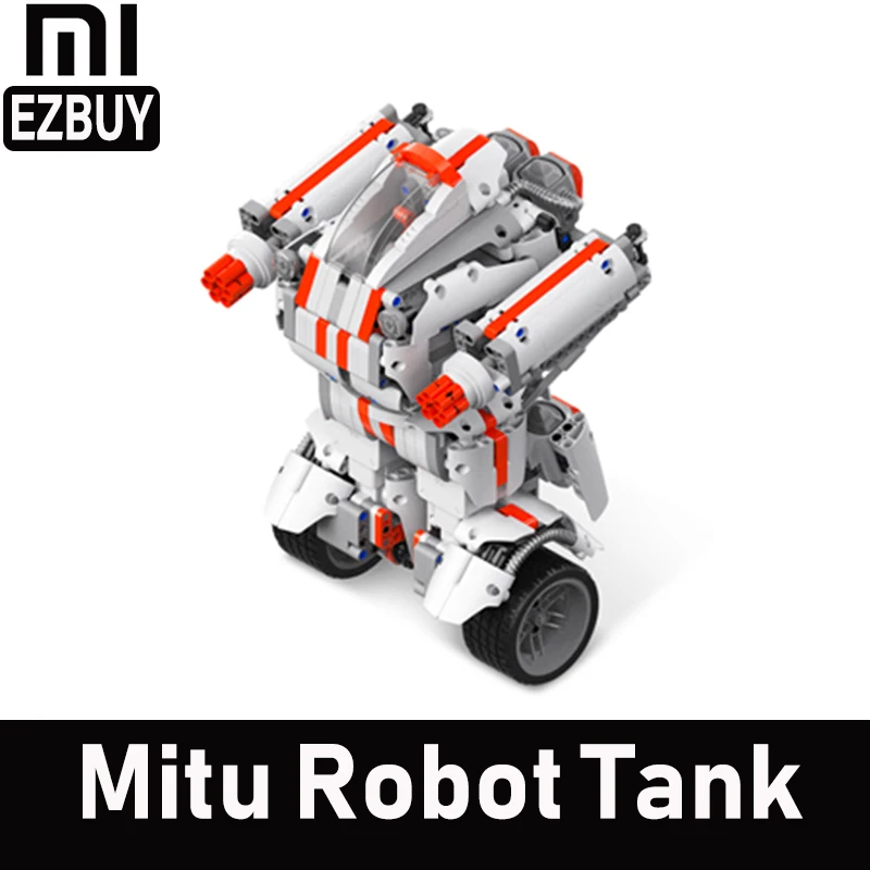 Global Version Xiaomi Mitu Robot Tank Mecha Crawler Building Block Robot Crawler Tank Version Controlled By Smartphone Gift Toys