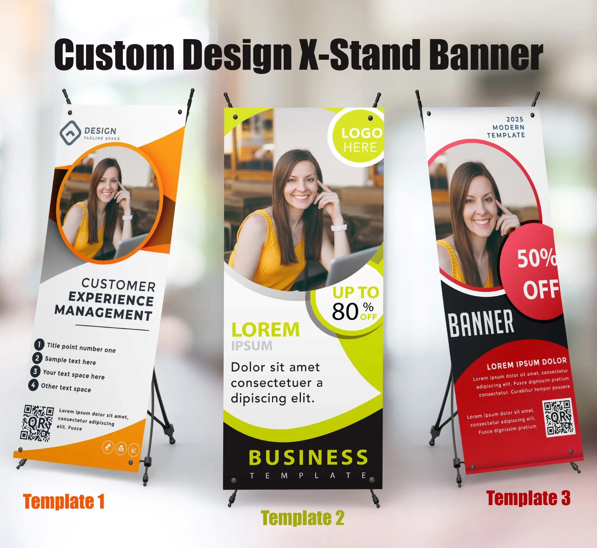 60*160cm,80*180cm Custom Design Pop up X-Stand Banner, Trade Show, Print PVC Logo Retractable Banner