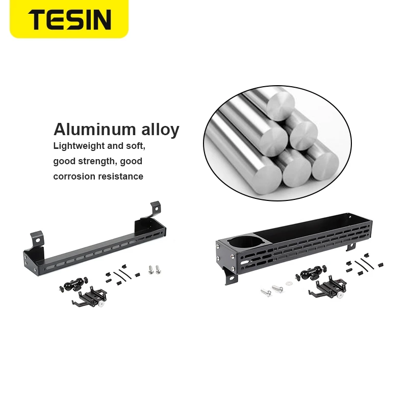 tesin aluminum alloy car co pilot handle storage box organizer with phone holder accessories fit for suzuki jimny 2019 2020 2021 free global shipping