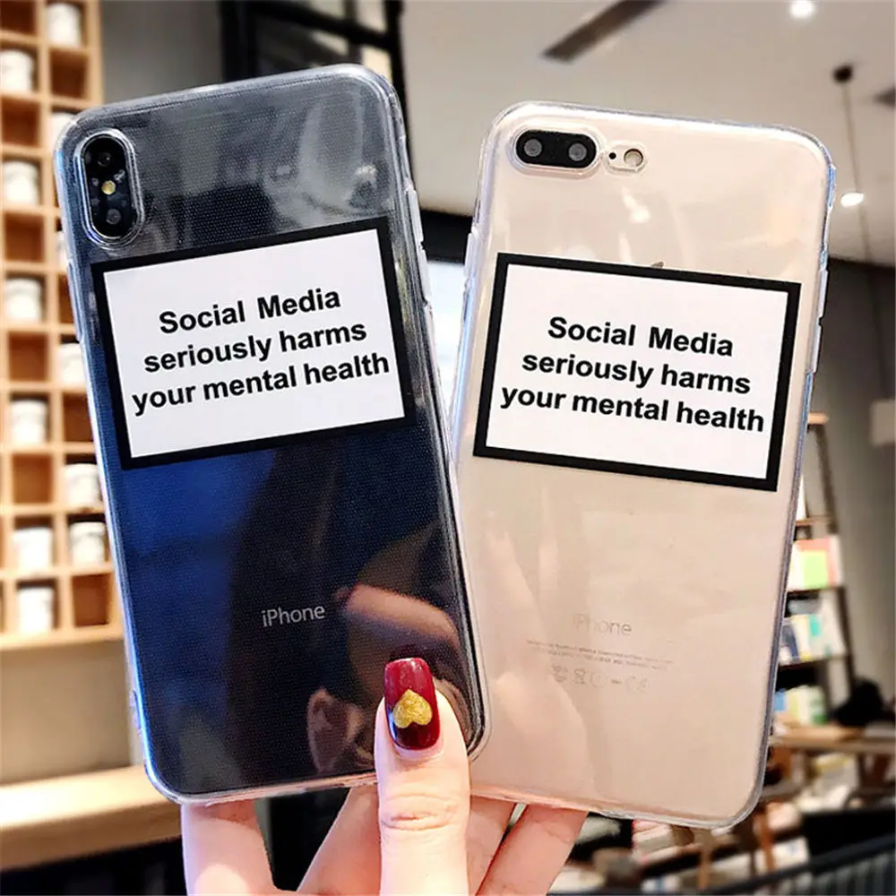 В социальных сетях серьезно вредит вашему психического здоровья мягкий чехол