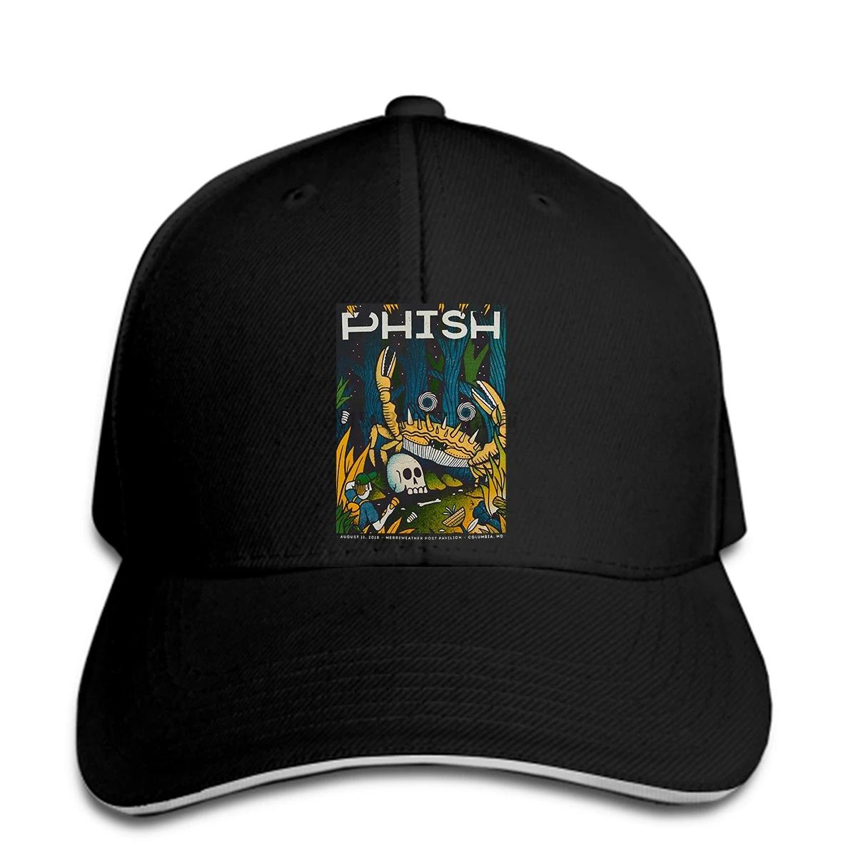 

Baseball cap Print hat phish august 11 merriweather post pavilion md