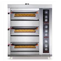 new arrival gas bakery oven pizza cake breading baking machine commercial bakery oven with 304 stainless steel