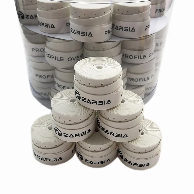 

10pcs White color Tennis Racket Grip Anti-skid Sweat perforated Badminton Grips Racquet Viscous Overgrips