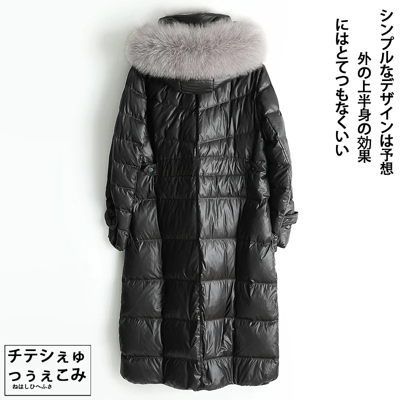 Winter Jacket Women 2020 Brand Winter Coat Thick Warm Female Down Jacket Real Fox Fur Hooded Long Women's Parkas Down Coats 3020