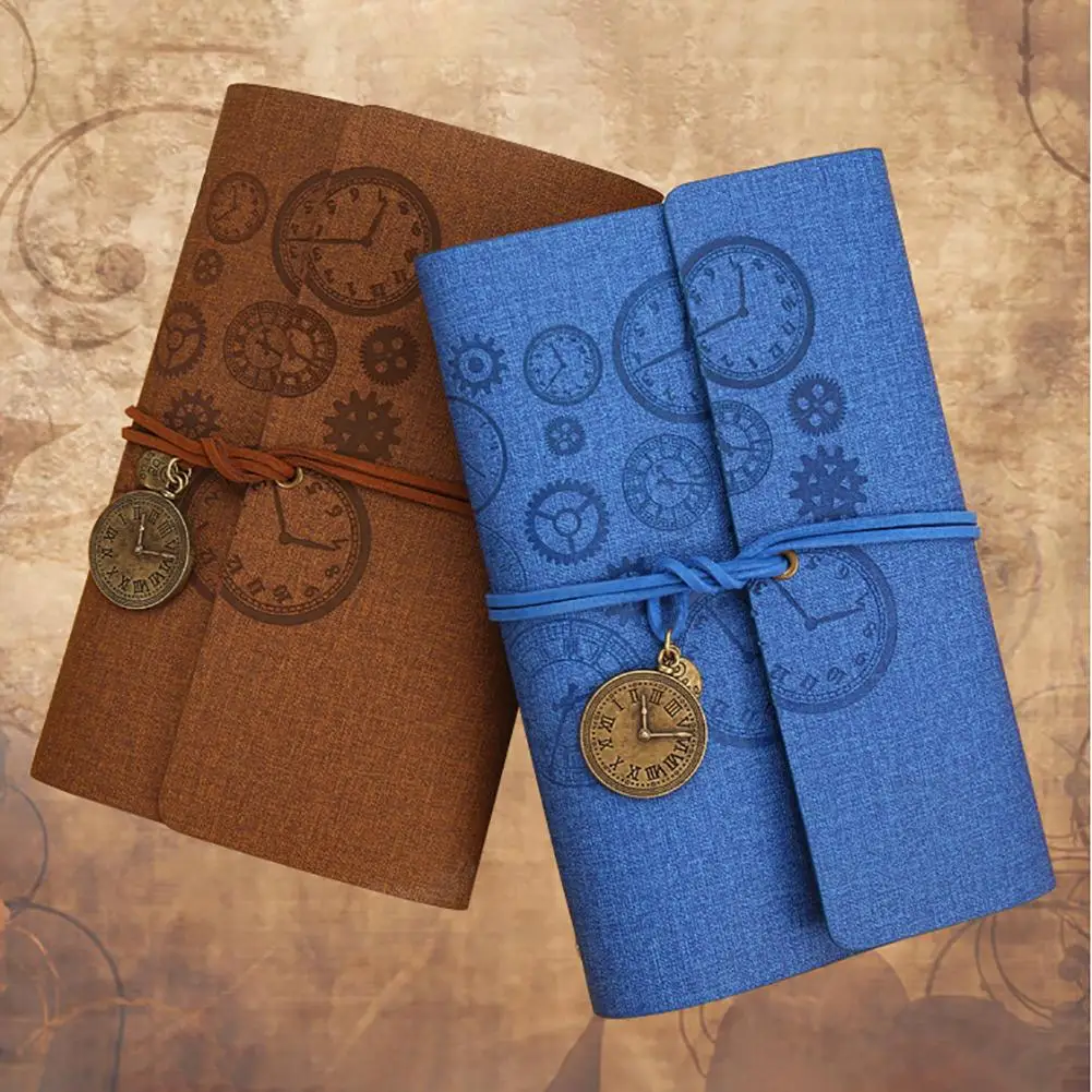 Винтажный дорожный дневник A6 с листьями записная книжка канцелярские