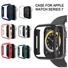 Чехол для Apple Watch Series 7 41 мм 45 мм, защитный чехол из поликарбоната для iWatch Series 6 5 4 3 38 мм 42 мм, чехол без экрана